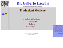 Tablet Screenshot of gilbertolacchia.it